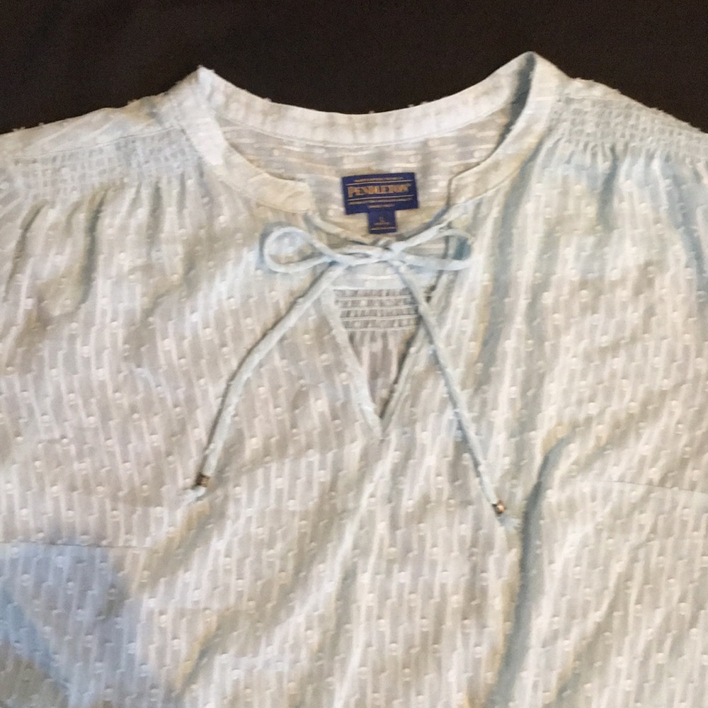 Light blue color. Long sleeve Pendleton shirt - Picture 2 of 7